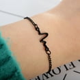 thumbnail image 5 of UDIYO Simple Unisex Electrocardiogram Charm Adjustable Bracelet Couple Wrist Jewelry, 5 of 7
