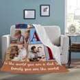 thumbnail image 4 of Personalized Blanket with Photo Text Custom Photo Blankets Customized Photos, Picture Blanket Gifts for Family and Friends on Christmas Wedding Mothers Day, Father Day Blankets, 4 of 5