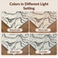 thumbnail image 7 of Design&I 3'x5' Washable Accent Rug Pet Friendly & Non-Slip Built-In Grip Floorcarpet Motif Flowing Veins Ivory Field Grey Accessories for Bedroom, Walk-in Closet, 7 of 7