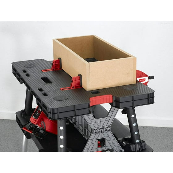 Keter Adjustable Folding Work Table Com