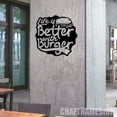 thumbnail image 5 of Craftnamesign Burger Shop Metal Wall Art with LED Lights, Life Is Better With Burger Metal Sign, 5 of 5