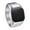 Black Silver, variant on Men's Stainless Steel Simple Square Multi Color Gemstone Retro Trend Wedding Ring Red Stone Silver Size 13