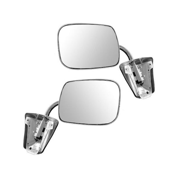 Door Mirror Set 2 Piece Compatible with 1975 1986 Chevy C10 1976