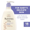 thumbnail image 4 of Aveeno Baby Calming Comfort Moisturizing Bedtime Body Lotion for Baby and Toddler, 18 fl oz, 4 of 13