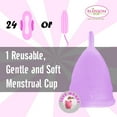thumbnail image 2 of Blossom Menstrual Cups Reusable Silicone Cup (L-Blue | S- Purple), 2 of 5
