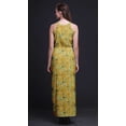 thumbnail image 4 of Bimba Robe Longue Sans Manches à Imprimé Feuilles pour Femmes avec Fentes Latérales Tenue d'Été-TTTG, 4 of 6