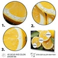 thumbnail image 3 of Designart "Fruit Pucker Lemon Painting II" Food & Beverage Floater Framed Wall Art Living Room, 3 of 7