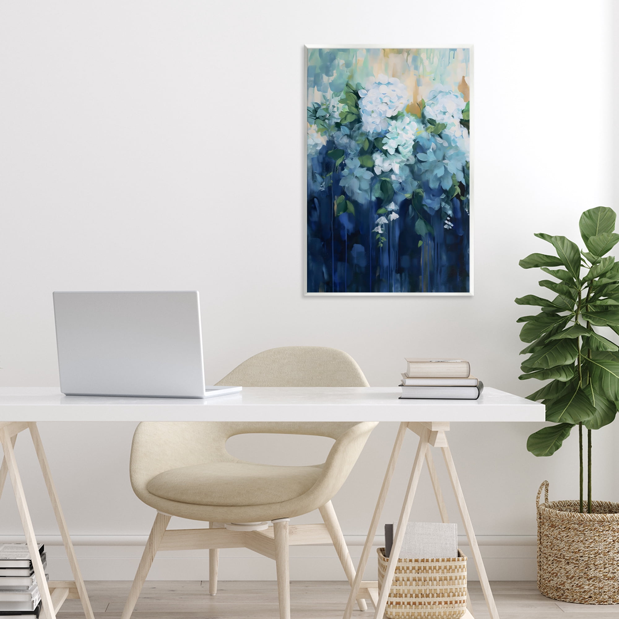 Stupell Industries Lush Blue Hydrangea Abstract Wall Plaque Art, design by Gina Kelly