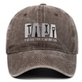 thumbnail image 2 of AirLoni Baseball Caps For Dad Beautifully Washed Deformed Summer Sun Cap Embroideried With Letter Papa Cotton Cap Gifts Coffee,One Size, 2 of 5