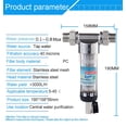 thumbnail image 2 of Stainless Steel Head Pre-filter Whole House Rotary Precipitation, Water Filter Central Pre-filtration Purification System, 2 of 6