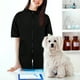 thumbnail image 4 of Bata de peluquería canina, ropa de trabajo para peluquería canina, bata de barbero, ropa de trabajo con bolsillos, bata de peluquería canina, chaqueta de barbero, talla L, 4 of 6