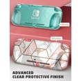 thumbnail image 6 of Mumba Case for Switch Lite 2019, [Thunderbolt Series] Protective Clear Cover with TPU Grip (Marble), 6 of 6
