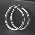 thumbnail image 4 of New 925 Fashion Exaggerate Style Spiral Pattern Design Loop Trend Women Earring, 4 of 6