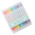 thumbnail image 1 of Stylo à Noter, 12 Pcs Marqueurs Graffiti Double Tête Marqueur de Coloriage Fiabilité Ultime, 1 of 9
