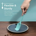 thumbnail image 4 of Silicone Spoon Spatula Set, Food Grade BPA Free, Heat Resistant Up To 600℉, Baking Cooking Mixing Kitchen Utensils Set of 3(Teal), 4 of 6