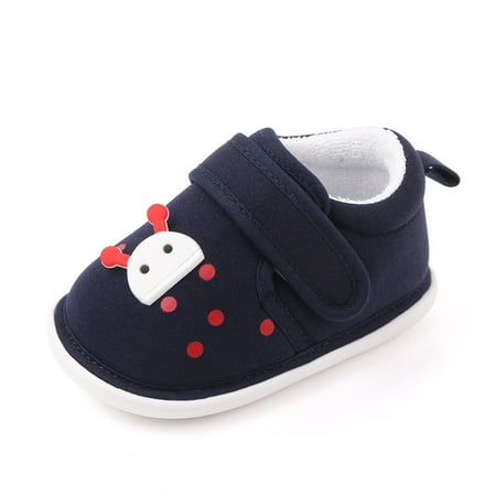 

QIANGONG Toddler Shoes Boys Girls Sneakers Baby Baby Autumn Winter Cute Animal Walking Shoes Casual Shoes (Color: Navy Size: 5.5 )