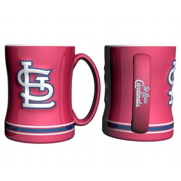Tasse à Café St. Louis Cardinals - 14 Oz Relief Sculpté - Rouge