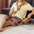 thumbnail image 6 of Kdxio Coffee Beans Print Mens Sleep Shorts Bottoms Soft Comfy Pajama Wear Pants with Drawstring Pockets, 6 of 7