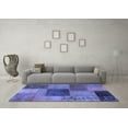 thumbnail image 3 of Ahgly Company Indoor Rectangle Patchwork Blue Transitional Area Rugs, 2' x 3', 3 of 4