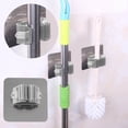 thumbnail image 1 of WIFKLSIIPG 1PC Wall Mounted Mop Organizer Holder Brush Hanger Storage Rack Kitchen Tool Non Punching Hook(Grey), 1 of 5