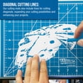 thumbnail image 4 of U.S. Art Supply 9" x 12" Self-Healing Cutting Mat 5-Ply (2 Pack) - Double-Sided Pink/Blue Craft Mat, Non-Slip Cutting Mats for Crafts, Sewing, Quilting, Scrapbooking, 4 of 7