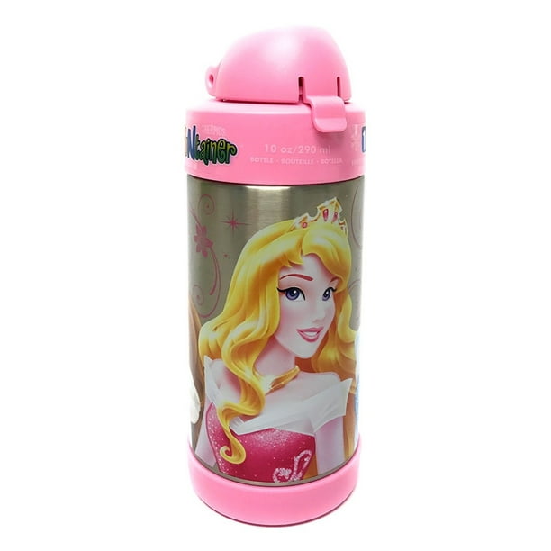 Thermos FUNtainer Disney Princess Bottle, Baby Pink, 10 Ounces