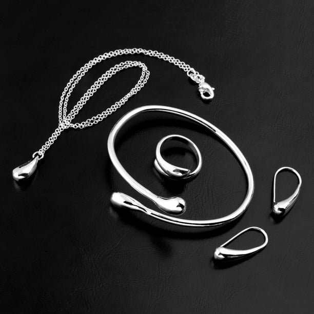 100% Brand New Jewelry Sets Big Promotion Silver Water Drop