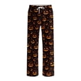 thumbnail image 5 of Gunia Big And Tall Men Halloween Pjs Pants Funny Pumpkin Graphic Drawstring Elastic Waist Comfy Pajama Pants Sleepwear Bottoms Lounge Pants ,Size S-3Xl, 5 of 8