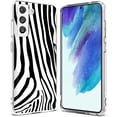 thumbnail image 1 of TalkingCase Slim Case Compatible for Samsung Galaxy S21 FE 5G (Fan Edition), Zebra Stripe 3 Print, Lightweight, Flexible, Soft, USA, 1 of 7