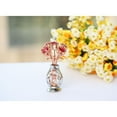 thumbnail image 4 of Matashi Flowers Bouquet and Vase w/ Colorful  Crystals Rose Gold, 4 of 5
