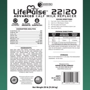 ANNUSO LIFELINE Calf Milk Replacer 22:20, 25lb Bag - All-Milk Formula with LifePulse - Immune, Gut & Respiratory Support - No Artificial Flavors, Easy Mix for Newborn Calves