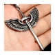 thumbnail image 5 of Collar pendiente de la vendimia Sunnimix para hombres plata, 5 of 8