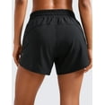 thumbnail image 3 of CRZ YOGA Athletic Shorts for Women 5" High Waisted Quick Dry for Running Workout Track with Zip Pocket, 3 of 8