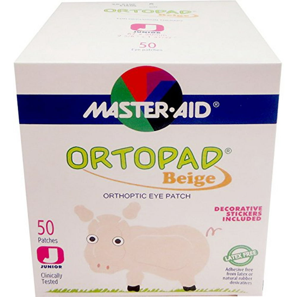 Ortopad Beige Eye Patches - Junior Size (50 Per Box) - Walmart.com