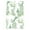 Green, variant on E by Design Palm Beach China Old Floral Print Hand Towel