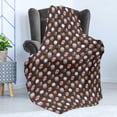 thumbnail image 4 of Dessert Soft Flannel Fleece Blanket, Digital Sketches of Cupcakes and Other Cake Types with Frosting on Top, Cozy Plush for Indoor and Outdoor Use, 50" x 60", Dark Taupe Multicolor, by Ambesonne, 4 of 5