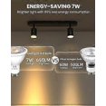 thumbnail image 5 of 7W GU10 LED Bulbs Warm White, AC/DC 12V GU10 LED Spotlight Bulb 650lm 50W 70W MR16 GU10 Halogen Bulbs Equivalent 3000K Warm White, 5 of 5