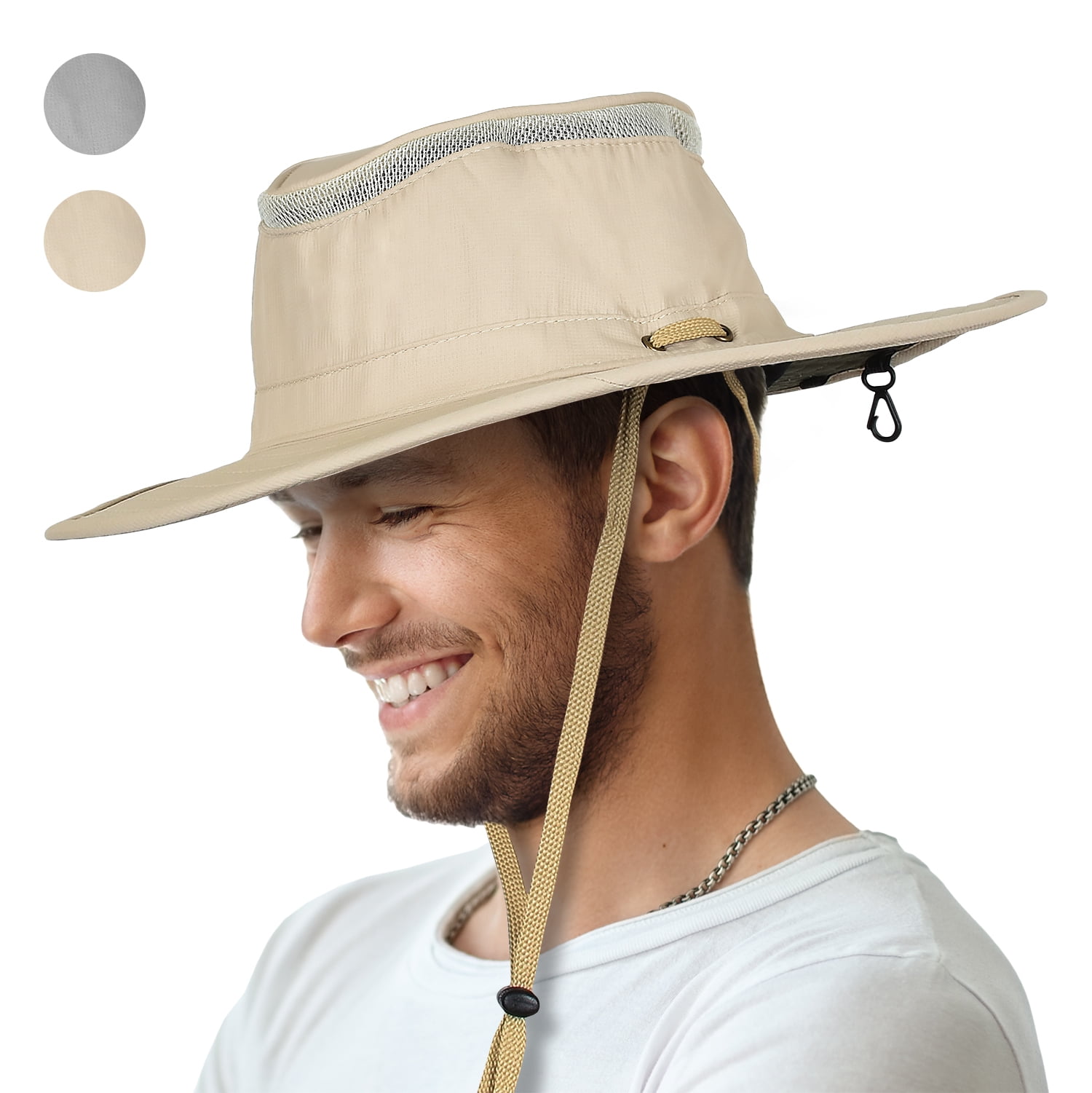 Outdoor camping hat fishing hiking hunting uv protection boonie hat with neck fl 