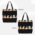 thumbnail image 2 of Balery Coffee Gnome (2) Bolsa de Mano para Mujeres con Cremallera, Bolsa de Gimnasio con Compartimentos, Bolsa para Laptop, Bolsa para Trabajo, 2 of 7