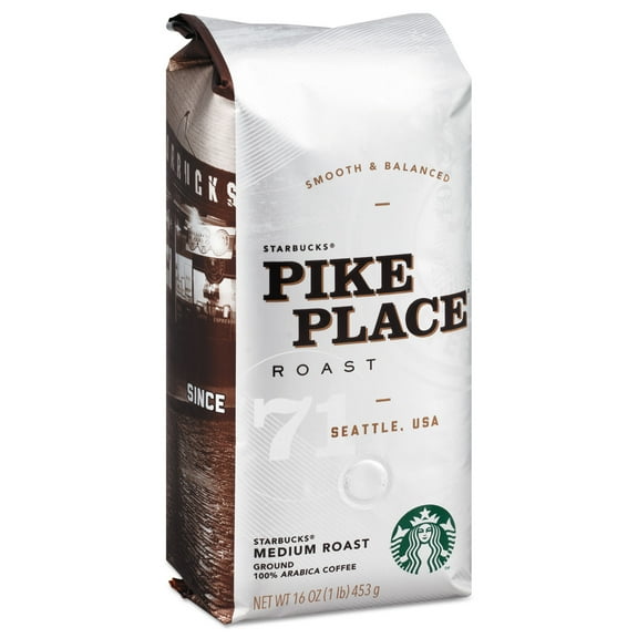 Starbucks Coffee, Pike Place, Ground, 1lb Bag