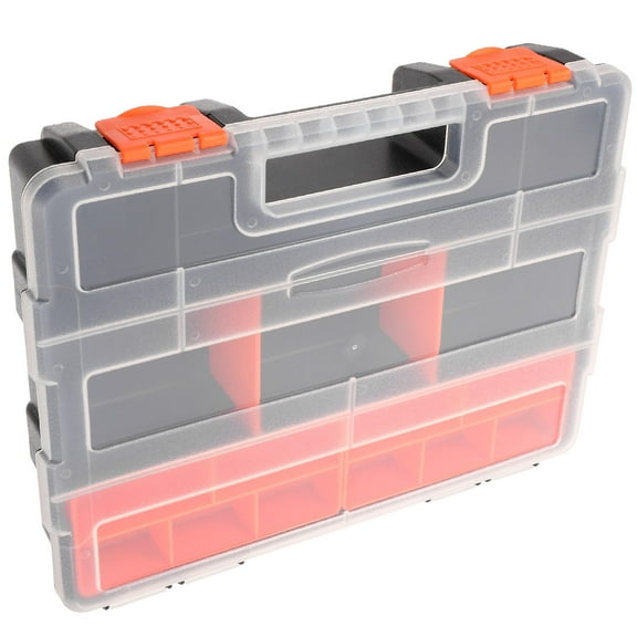 BESTYASH Plastic Screw Organizer Box with Compartments for Small Parts and Tool Storage, Portable and Stackable
