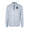 thumbnail image 2 of Men's-Cutter & Buck  Charcoal Minnesota United FC Big & Tall Traverse Stretch Eco Camo Print Quarter-Zip Pullover Top, 2 of 3