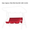 Fdit Swing Cushion,Outdoor Swing 3‑Seat Chair Waterproof Cushion Replacement for Patio Garden