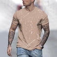 thumbnail image 2 of TSADFHJI Mens Tank Tops Beach Fall Mens Summer Fashion Simple Color Matching T Shirt with Short Sleeves And Round Neck Xl Dark Gray, 2 of 4