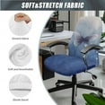 thumbnail image 3 of Xoenoiee Butterfly Tie Dye Print Home Office Chair Cover with Armrest Covers, 3 Pieces Stretchable Computer Desk Chair Cover High Back Universal Boss Chair Covers Removable Gaming Chair Covers, S, 3 of 6