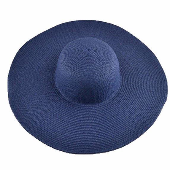 rygai Hawaiian Summer Beach Floppy Hat Women Wide Brim Straw Sun Cap