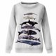 thumbnail image 4 of Camisas informales de manga larga para mujer, sudadera de cuello redondo con estampado de criatura marina, jersey de cuello redondo, túnica holgada con estampado de puesta de sol Pompotops gfhjh19941, 4 of 5