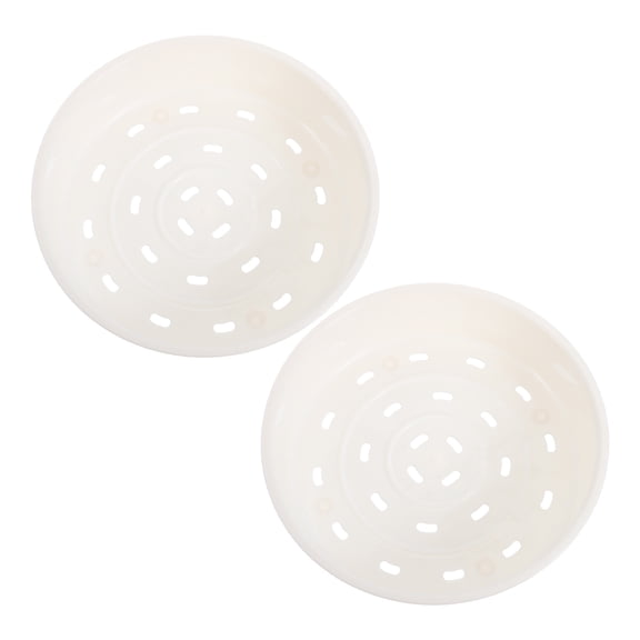 MEIBUTYUP 2Pcs Food Preparation Silicone Steamer Basket White Kitchen Accessories for Cooking
