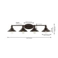 thumbnail image 3 of JONATHAN Y July 36.25" 4-Light Industrial Farmhouse Metal Vanity Light, Oil Rubbed Bronze, 3 of 10