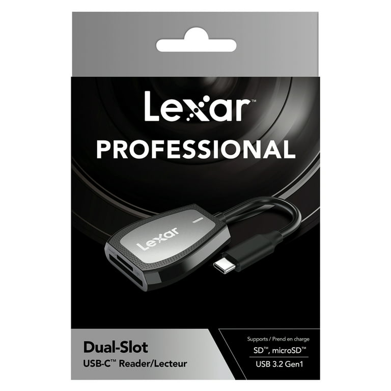 Lexar LRW470U-RNHNU Professional USB-C Dual-Slot Reader